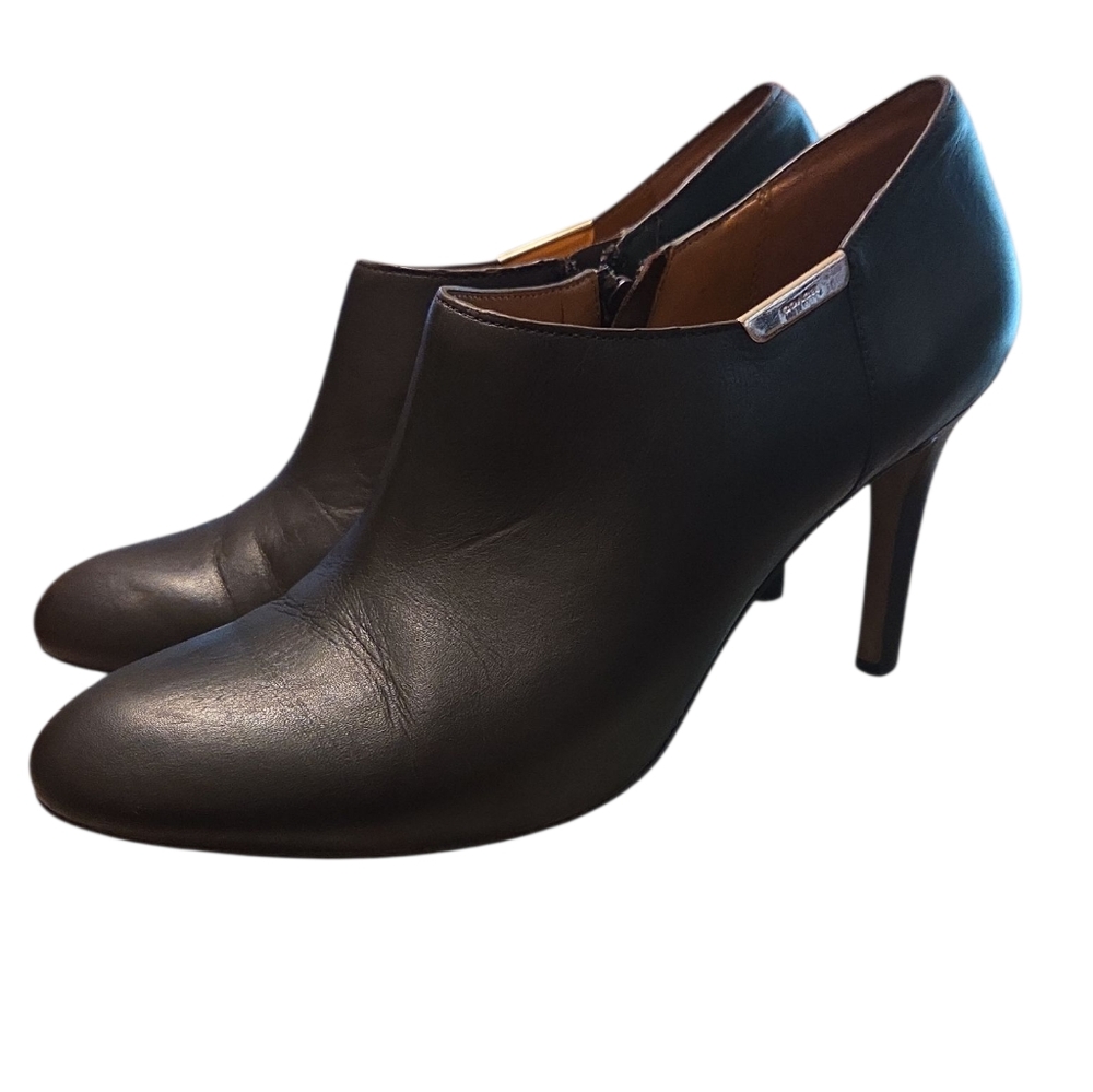 Coach Seneca Women’s Leather Bootie In Chestnut Brown Heel Size 10B - Picture 3 of 8